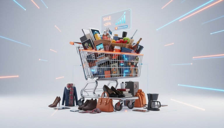 Carrinho de compras WooCommerce com produtos sugeridos para upsell e cross-sell
