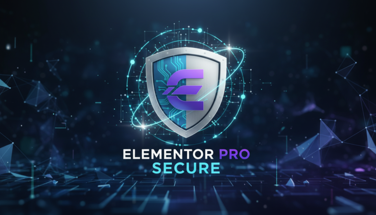 Escudo digital Elementor PRO segurança, proteção site WordPress, cibersegurança Elementor