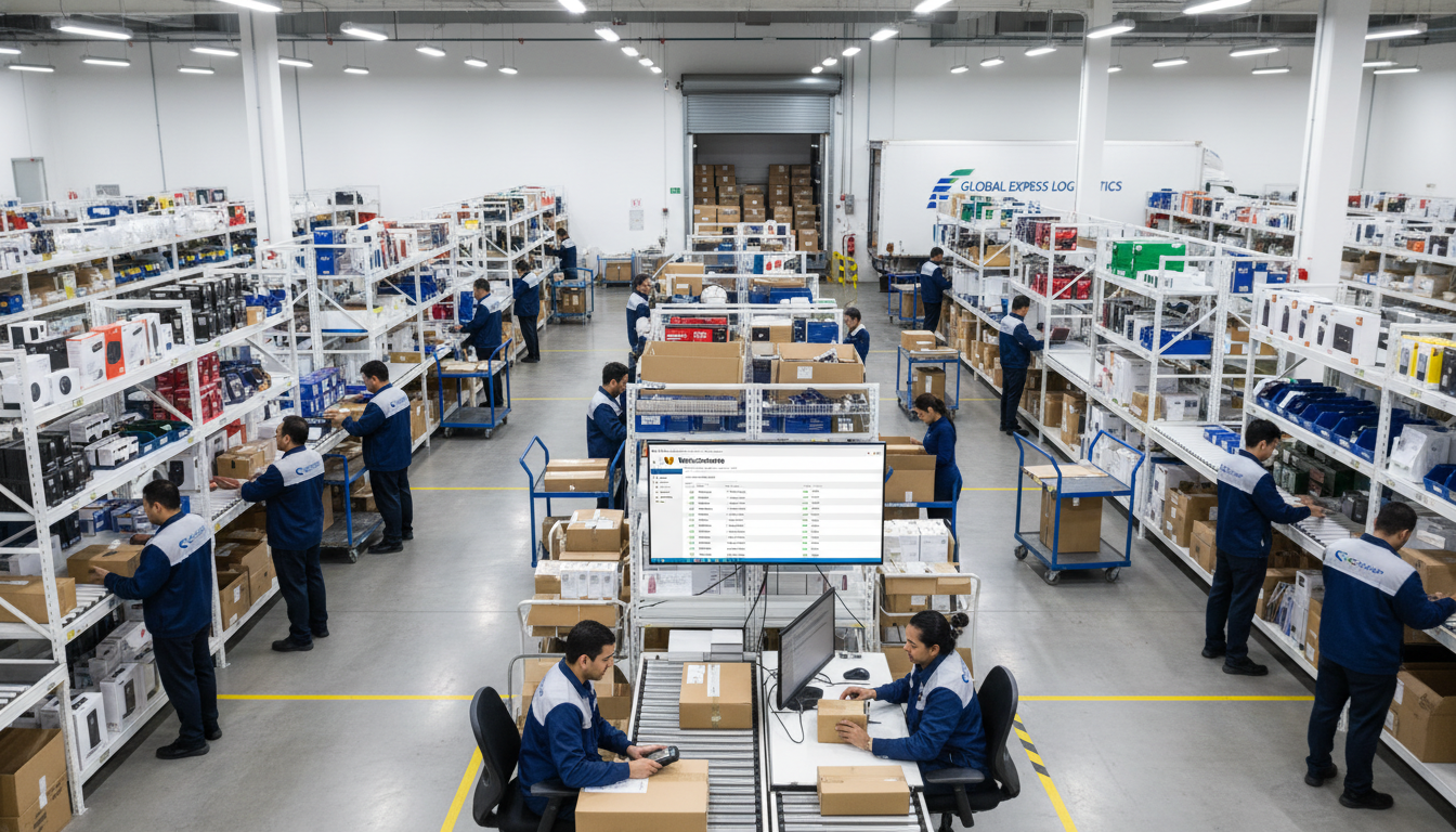 Centro de fulfillment com gerenciamento de pedidos WooCommerce eficiente