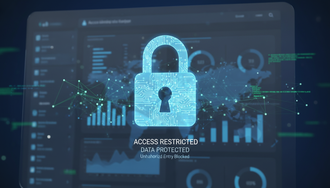 Cadeado digital no painel admin, snippets de segurança, acesso restrito, proteção de site