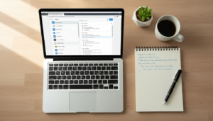 Painel do WordPress com tela de widgets e código PHP para criar áreas personalizadas.