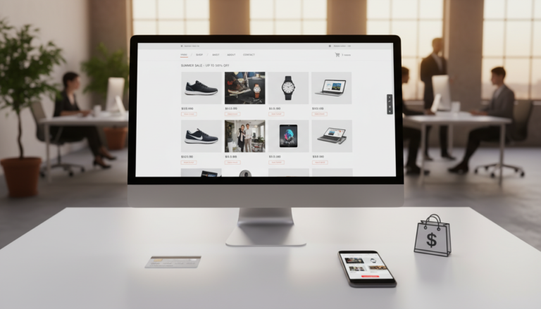 Interface de loja virtual poderosa em WordPress com plugins de e-commerce