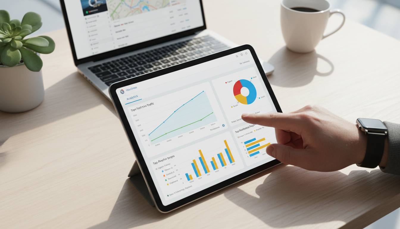Plugins de Análise e Estatísticas para WordPress, Gráficos de Tráfego, Dashboard WordPress, Monitoramento de Site