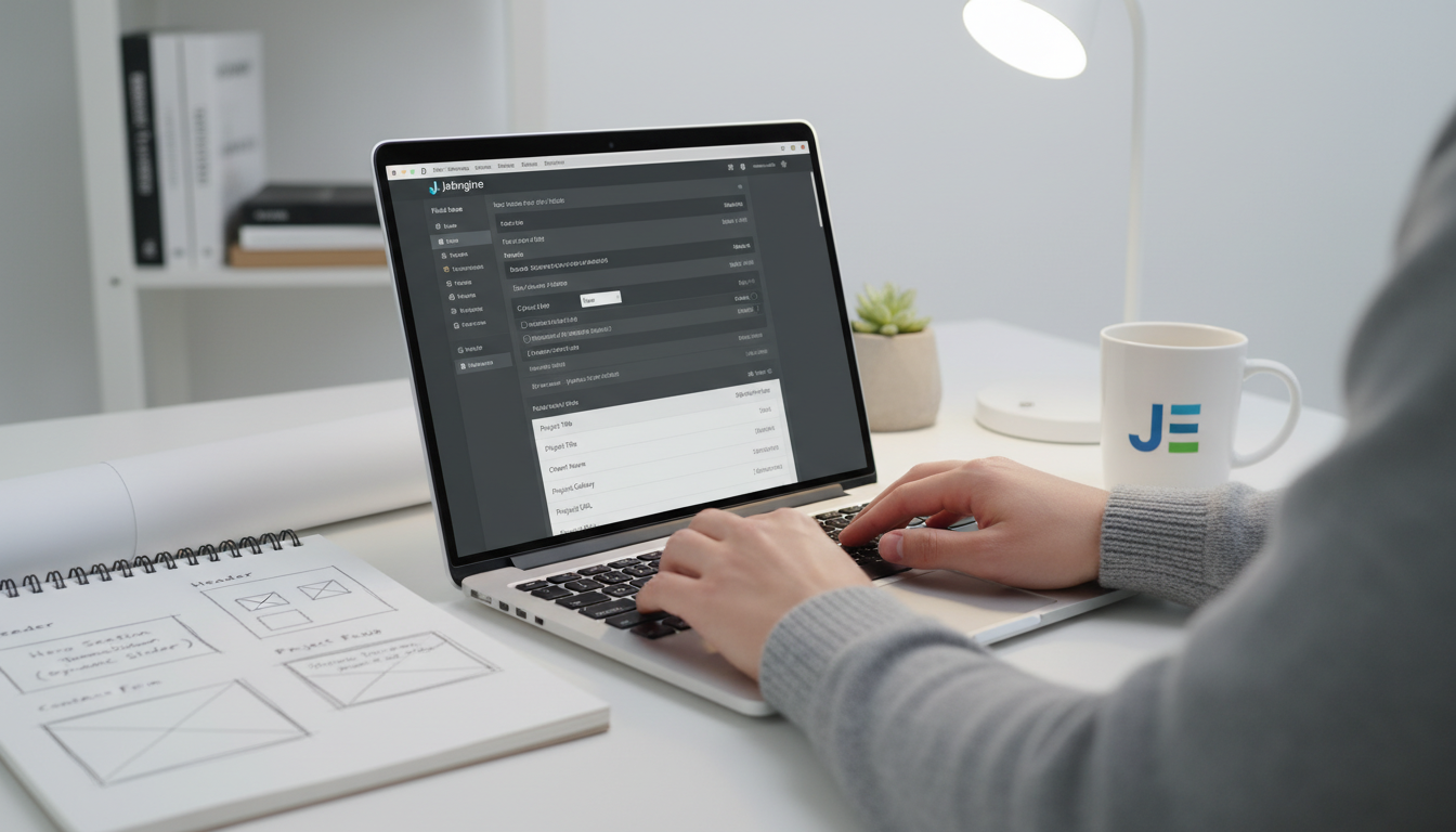 Tela do WordPress com JetEngine mostrando a criação de campos personalizados avançados