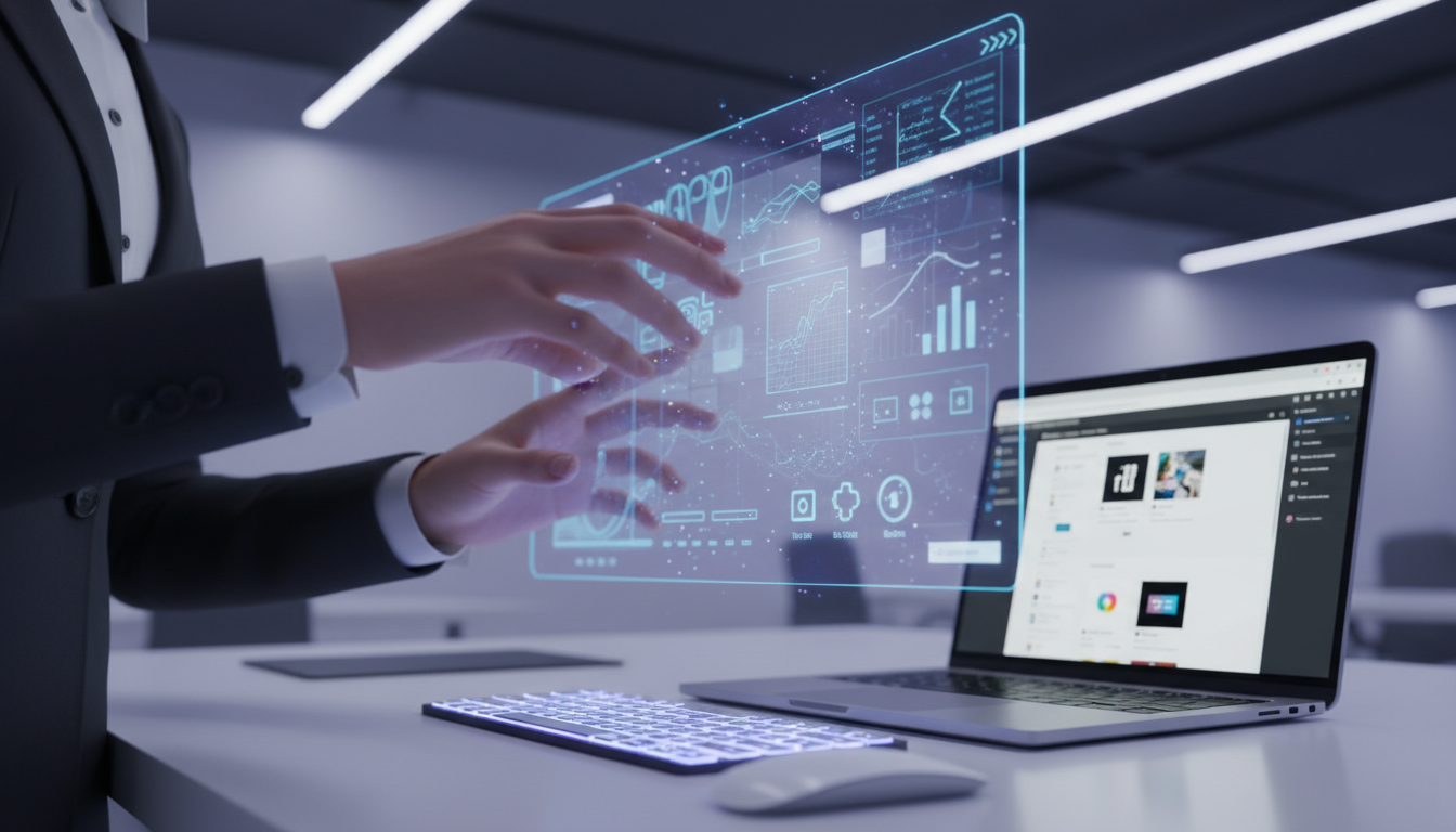 Pessoa usando Elementor PRO para criar conteúdo dinâmico em site