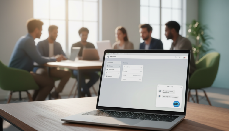 Chatbot ativo em site WordPress para atendimento automatizado