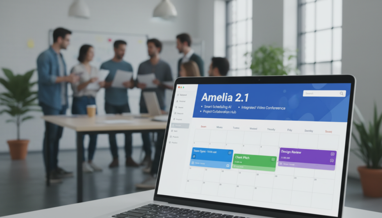Amelia 2.1, calendário de agendamentos, gestão de eventos, software de booking, novas funcionalidades Amelia