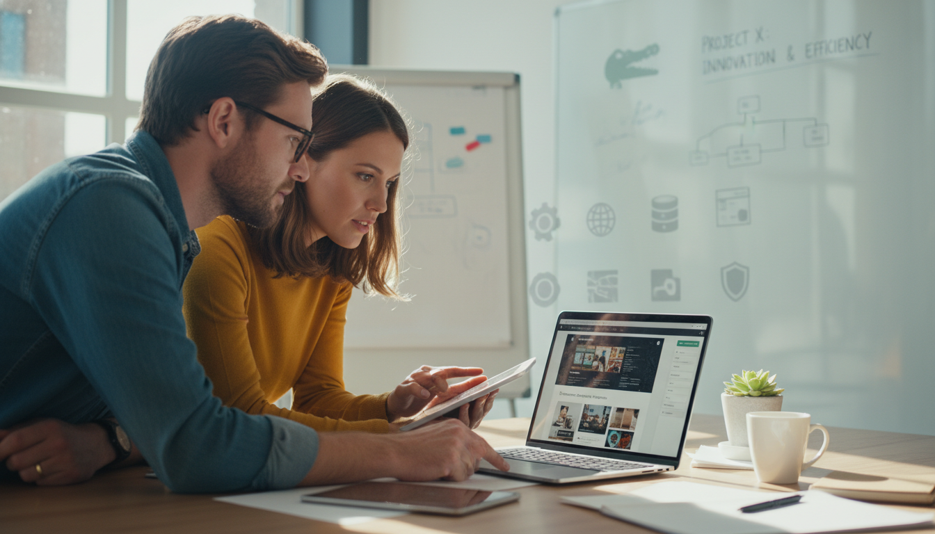 Desenvolvedor e designer usando Crocoblock para criar sites no WordPress com Elementor.