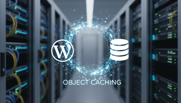 Diagrama de fluxo de dados rápido com WordPress e cache de objeto