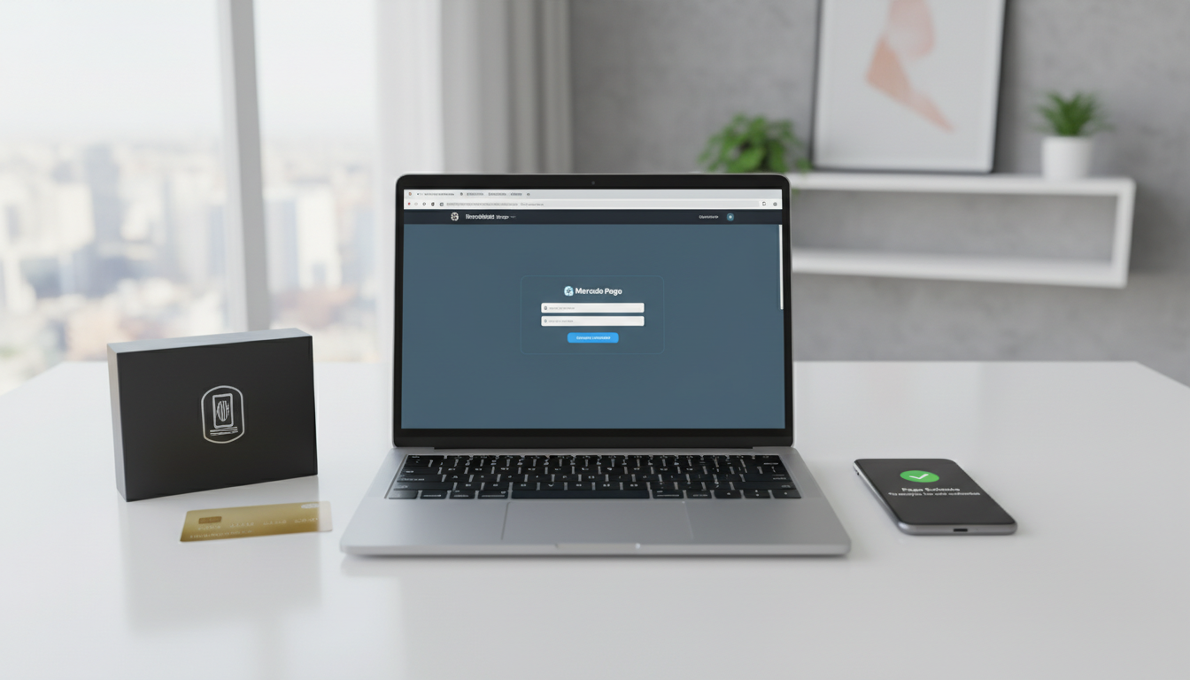 Tela de checkout WooCommerce com Mercado Pago 8.7.12, mostrando opções de pagamento e confirmação
