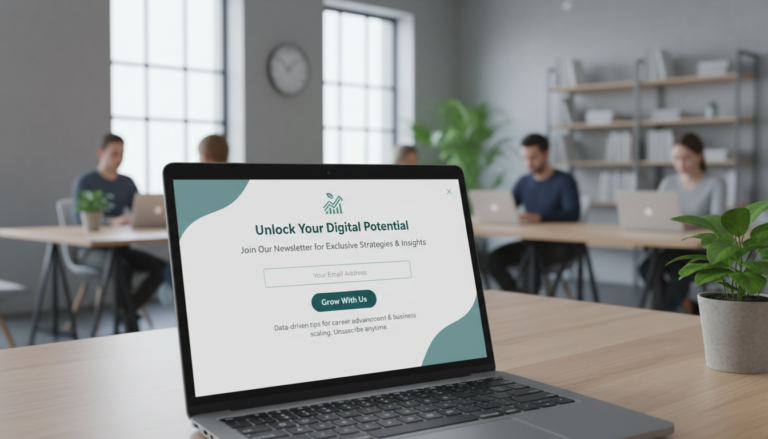 Pop-up bem projetado em um site WordPress para captação de leads e aumento de conversões.