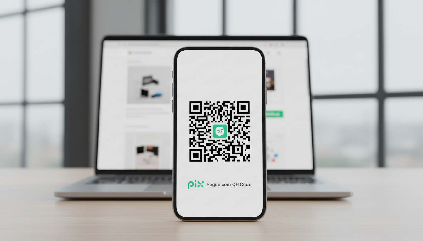 QR Code Pix em smartphone, integração OpenPix 2.13.7 no WooCommerce