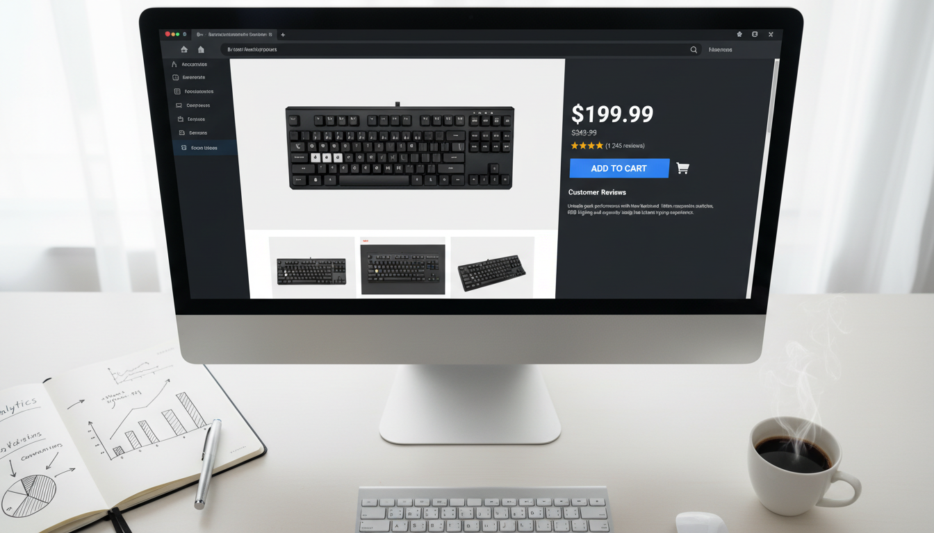 Página de produto WooCommerce com otimização para conversão, mostrando design focado em vendas