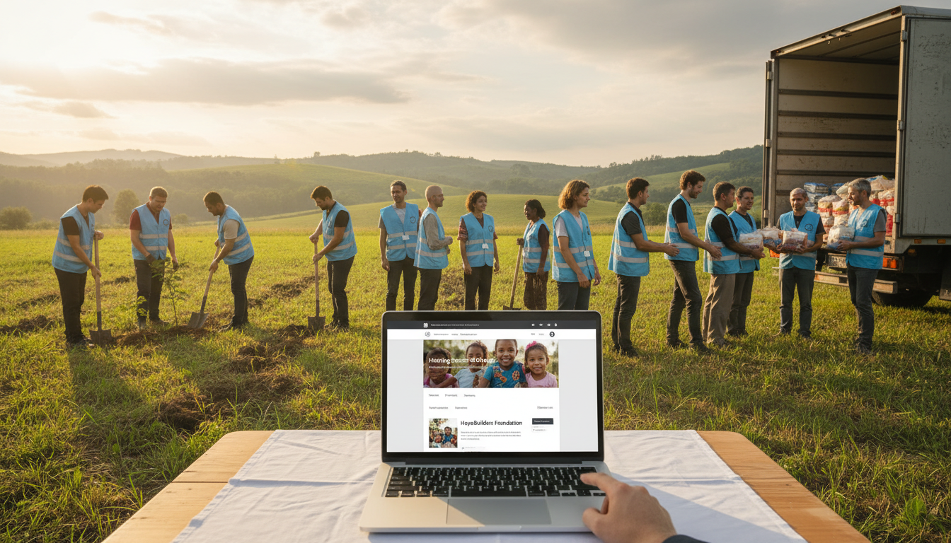 Grupo de voluntários e site WordPress para ONG