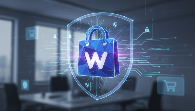 Logo WooCommerce 10.5.2, atualizações de e-commerce, melhorias de performance, segurança de loja virtual