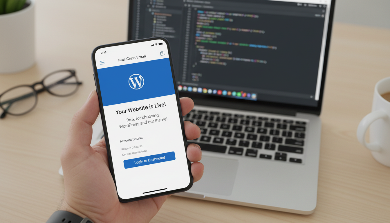 Email de confirmação WordPress personalizado, snippets de código, branding digital