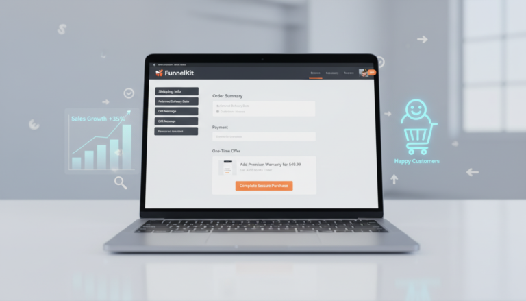 Interface do FunnelKit Funnel Builder 3.14.0.1 com checkout WooCommerce otimizado