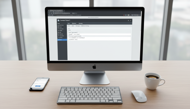 Painel WordPress com Contact Form 7, criando formulário de contato