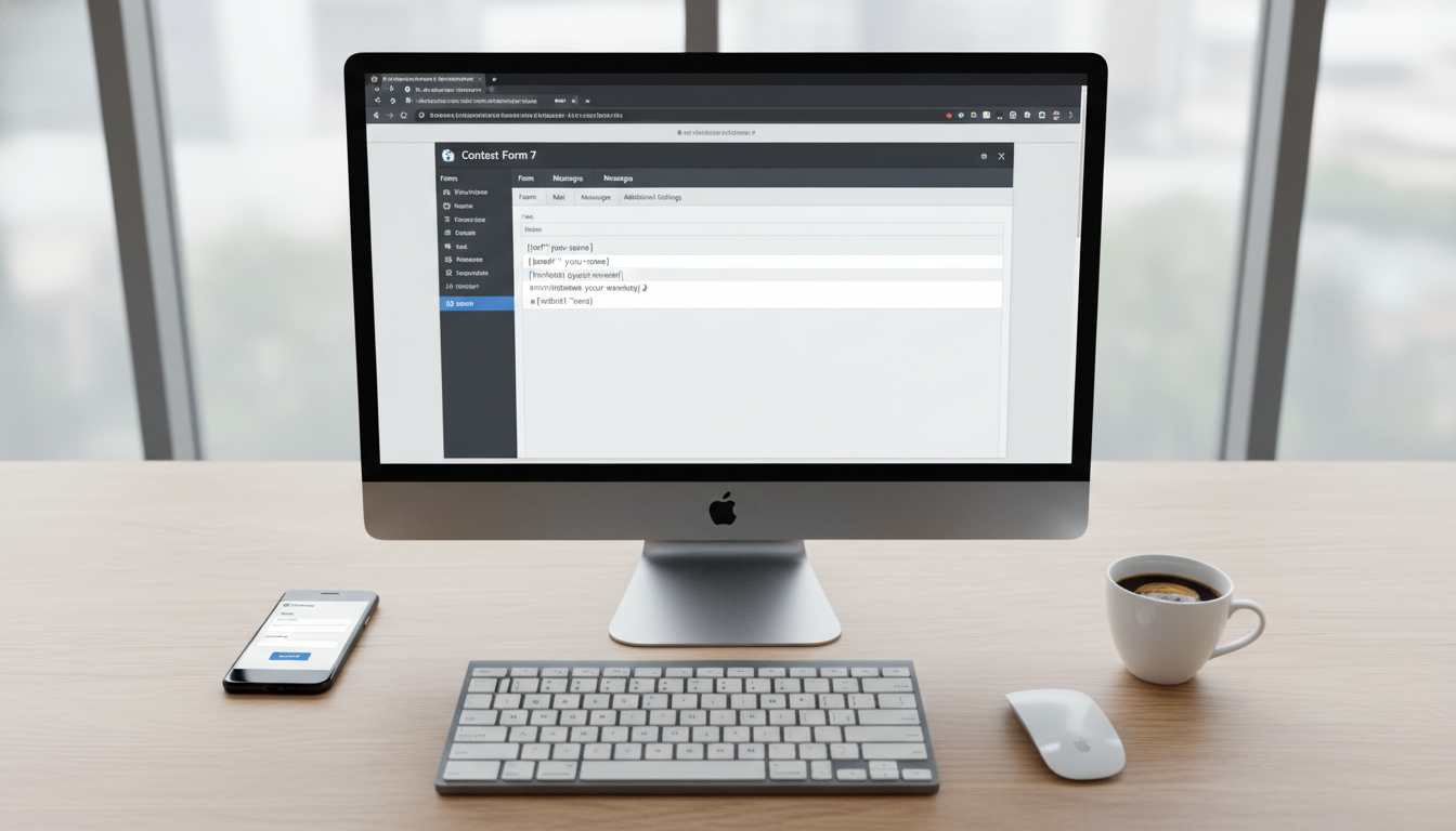 Painel WordPress com Contact Form 7, criando formulário de contato