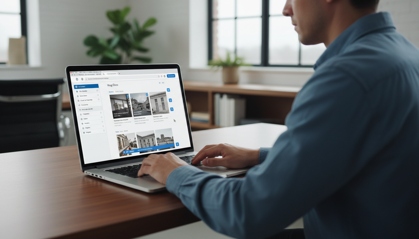 Usuário personalizando site com Customizer do WordPress