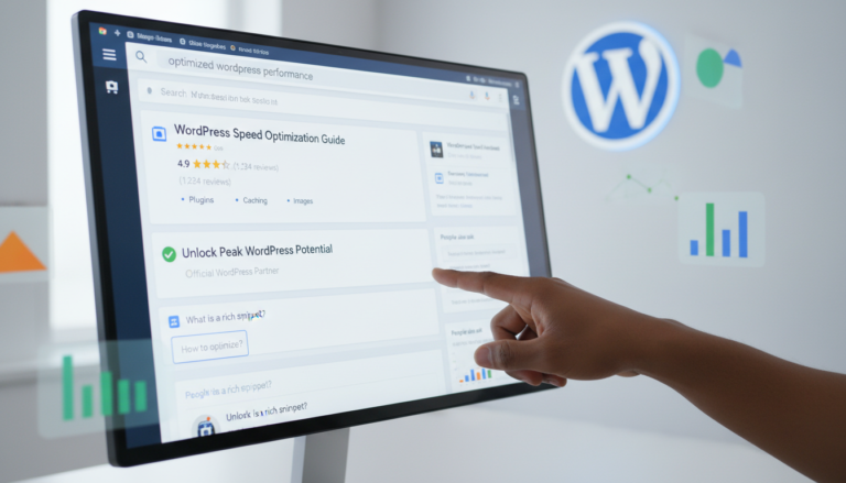 Snippets WordPress otimizados, SEO, resultados de busca Google, rich snippets, marketing digital
