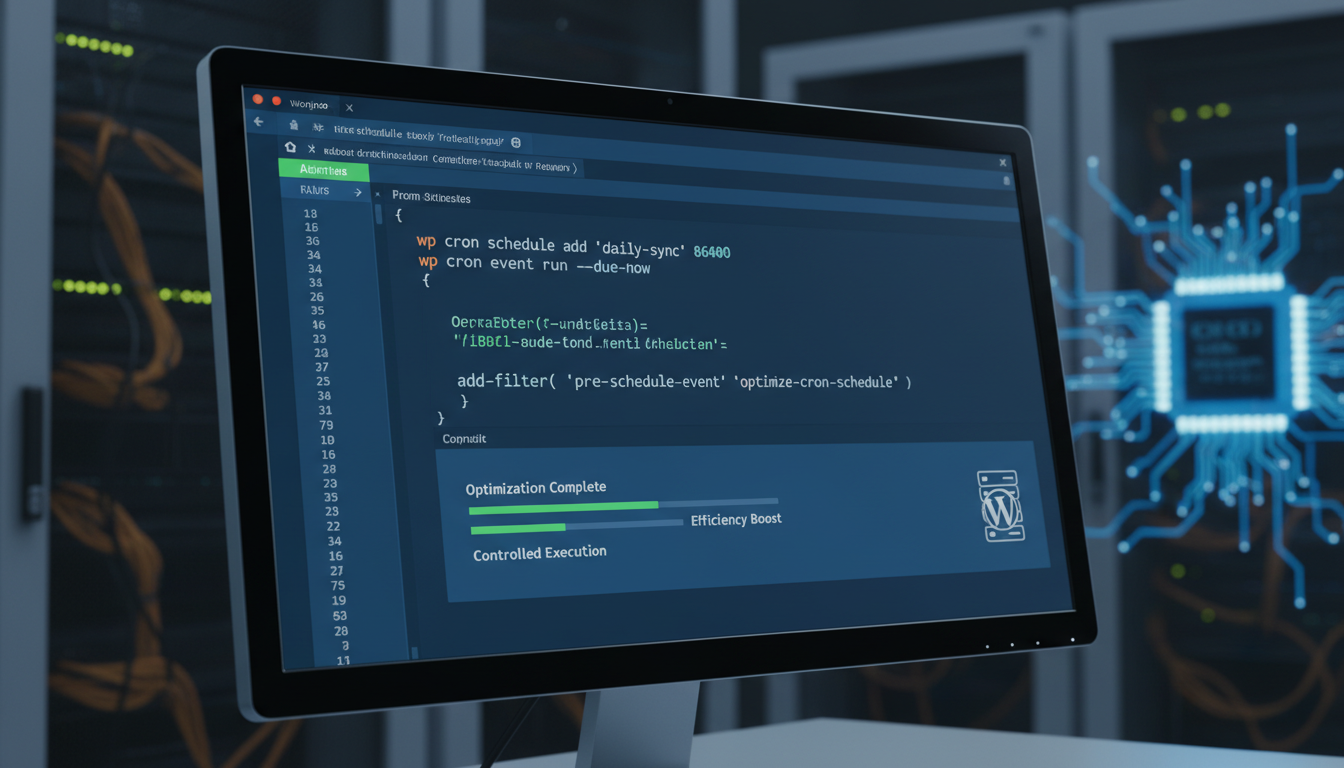 Snippets de código para desabilitar o cron do WordPress e terminal com configuração de cron job no servidor