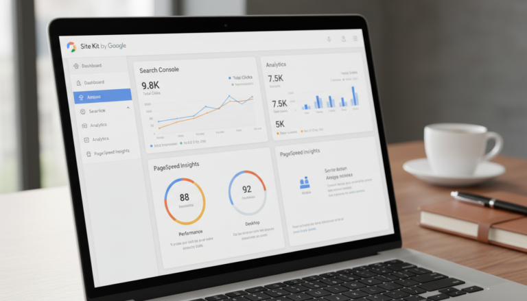 Site Kit do Google 1.175.0, painel WordPress, Google Analytics 4, Search Console, PageSpeed Insights, SEO, otimização de site