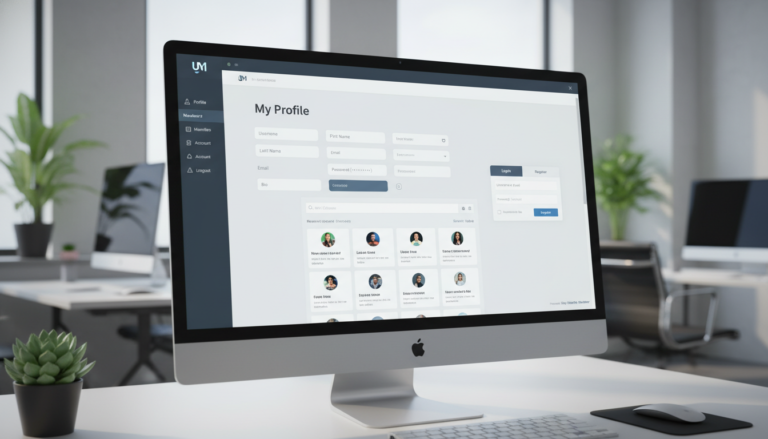 Interface do Ultimate Member 2.11.3 com perfil de usuário, diretório e formulário de login