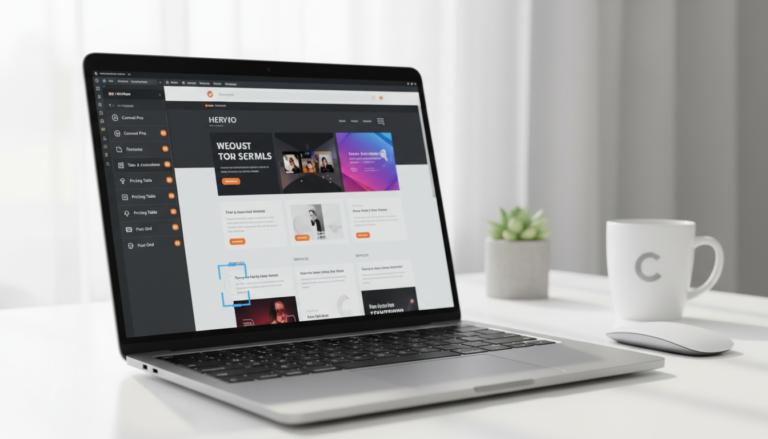 Interface do Elementor com HT Mega – Absolute Addons For Elementor 3.0.8 exibindo novos widgets e melhorias