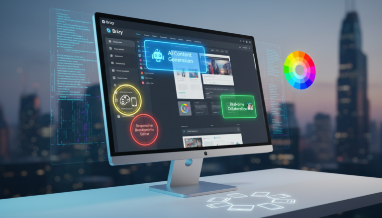Brizy 2.8.10, construtor de páginas, novidades, melhorias, interface, design web