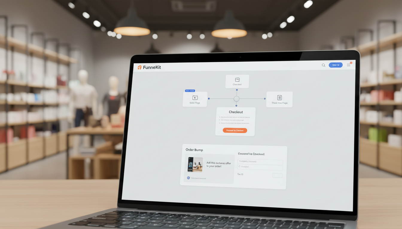 FunnelKit Funnel Builder 3.15.0.1 interface otimizando checkout WooCommerce