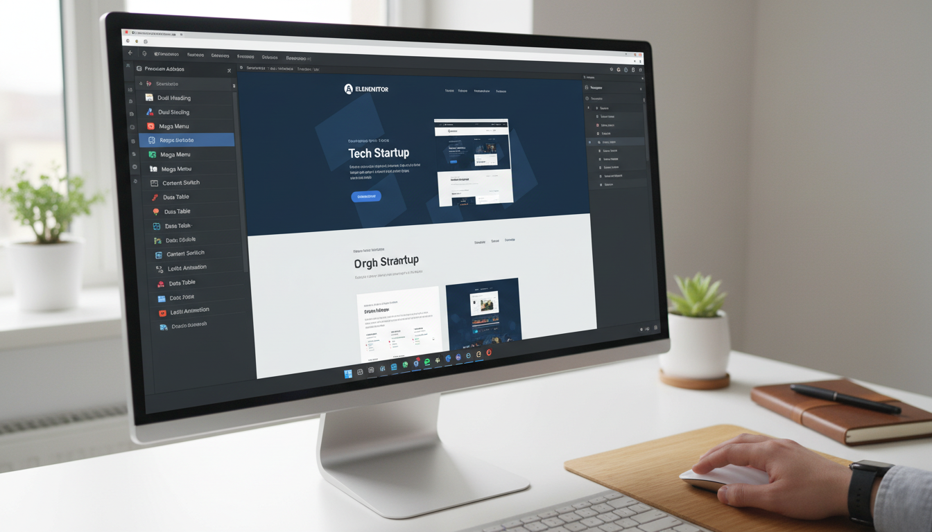 Premium Addons for Elementor 4.11.74 interface de edição com novos recursos