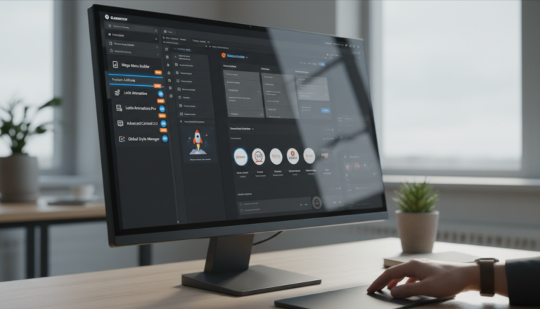 Premium Addons Elementor 4.11.75, widgets Elementor, atualização Elementor, novidades plugin WordPress, interface Elementor otimizada