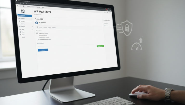 WP Mail SMTP 4.8.0 interface WordPress, melhorias de usabilidade, plugin de e-mail, segurança de e-mail