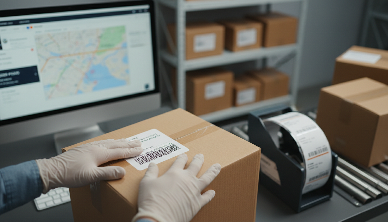 Estação de embalagem, etiqueta de frete, rastreamento de encomendas, Virtuaria Correios 1.13.1, logística e-commerce