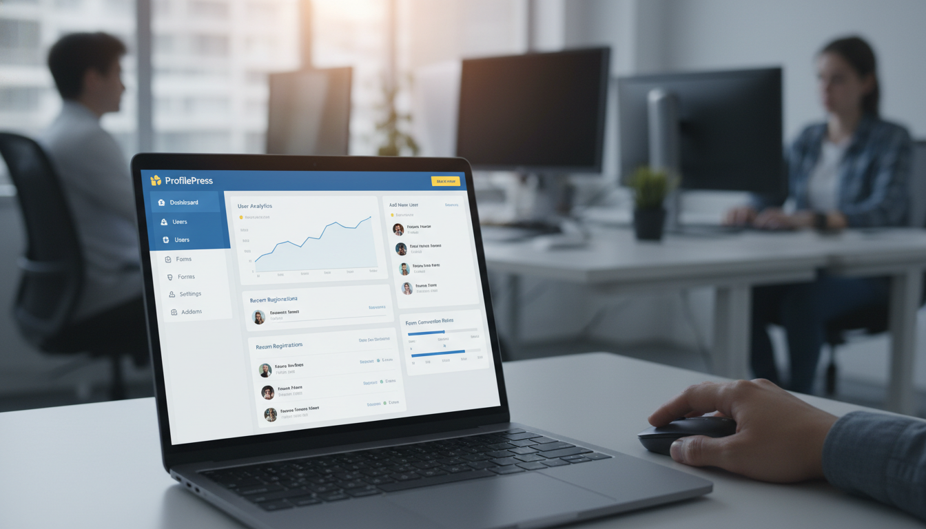 Interface do ProfilePress 4.16.14 para administração de membros e e-commerce