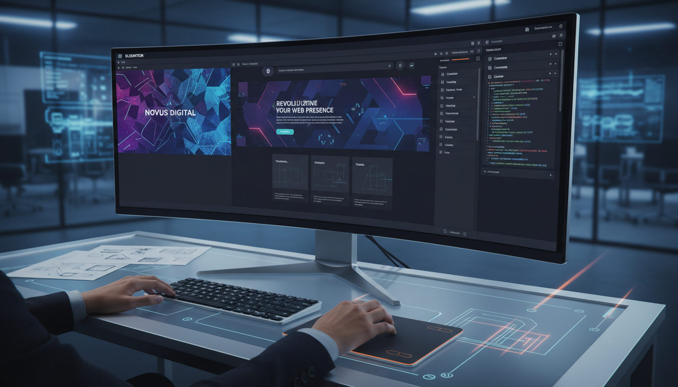 Interface do Elementor 4.0.4 com novas funcionalidades e design aprimorado