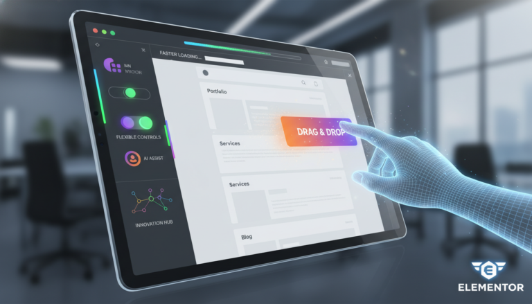 Interface do Elementor 4.0.7 com novidades e melhorias de performance