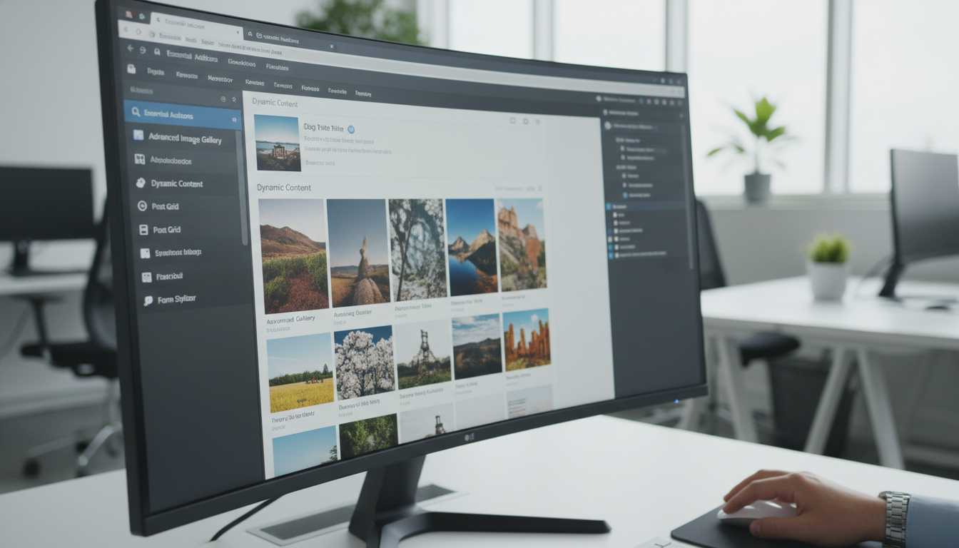 Interface do Essential Addons para Elementor 6.6.5 com novos recursos e designs