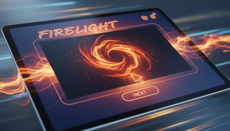 Firelight Lightbox 2.3.20 com imagem em destaque, setas de navegação e design moderno e responsivo.