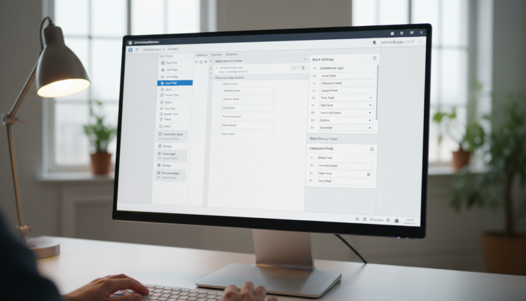 JetFormBuilder 3.6.0.1, editor Gutenberg, formulários dinâmicos, blocos WordPress, interface de construção de formulários, Crocoblock