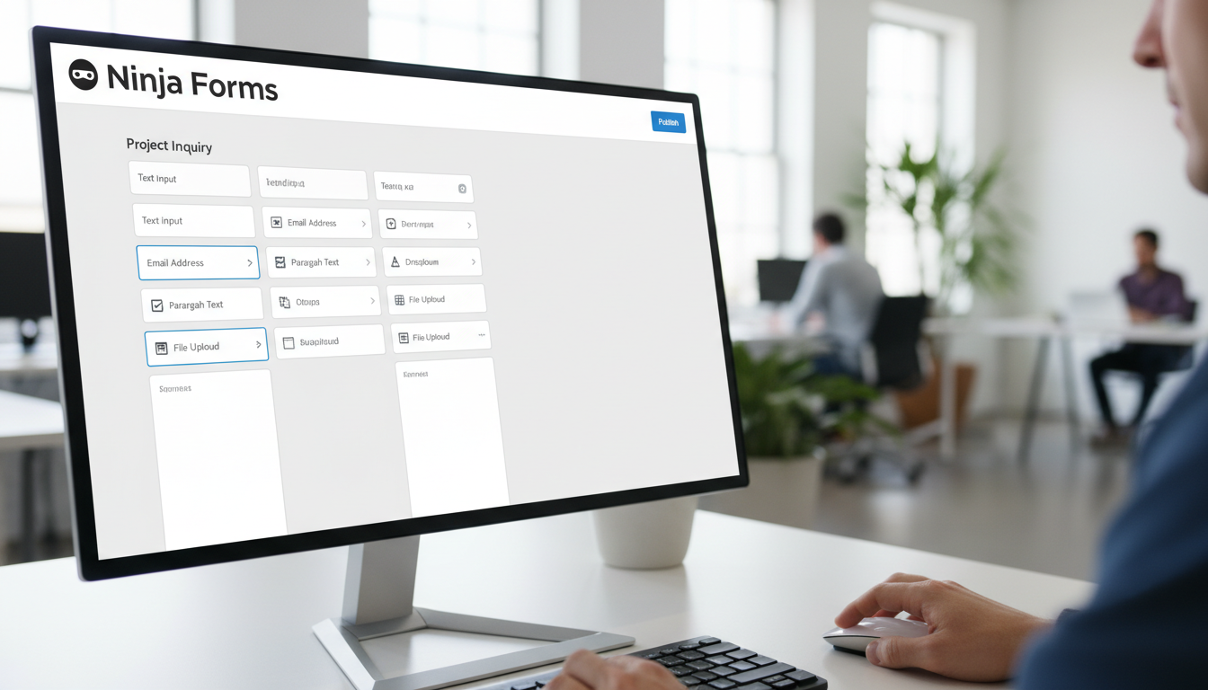Interface de usuário do Ninja Forms 3.14.4 com novidades e melhorias de performance e segurança