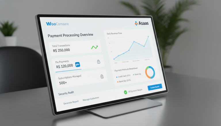 Interface Asaas Gateway WooCommerce 2.7.6 com novas funcionalidades e melhorias