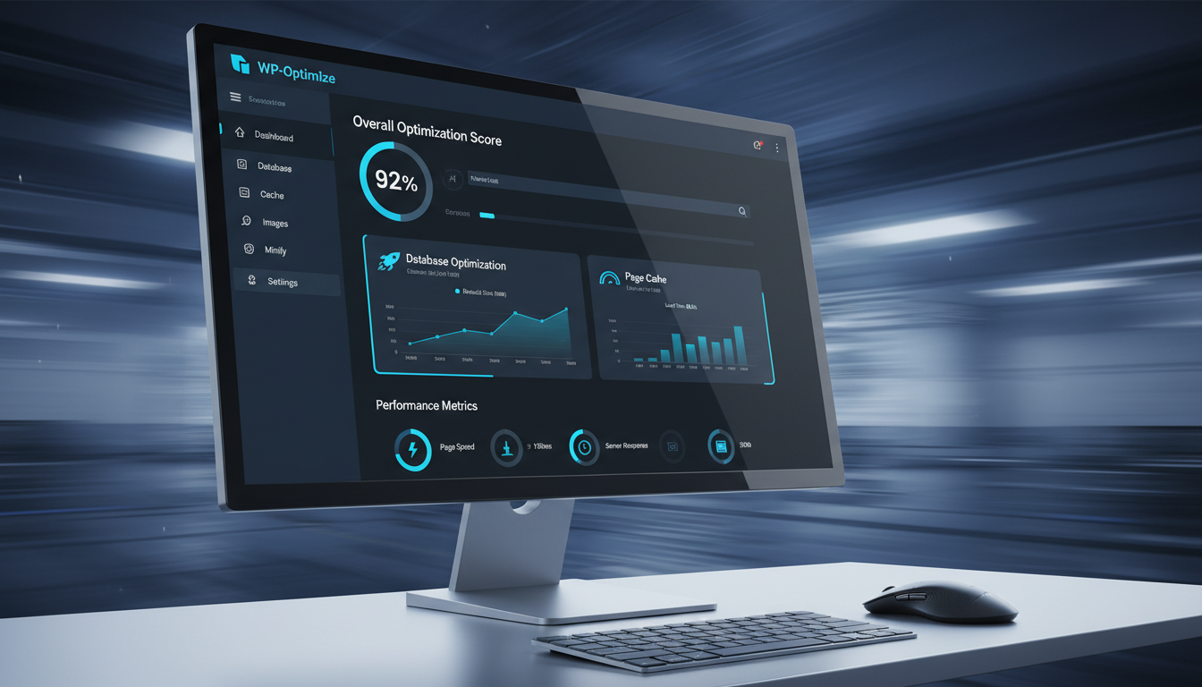 Interface do WP-Optimize 4.5.3 para otimização de site WordPress