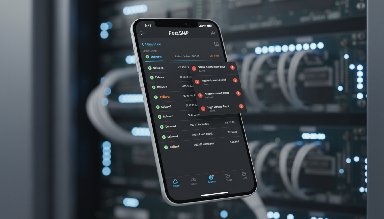 App mobile Post SMTP 3.9.3 com logs e alertas, solução completa de email para WordPress